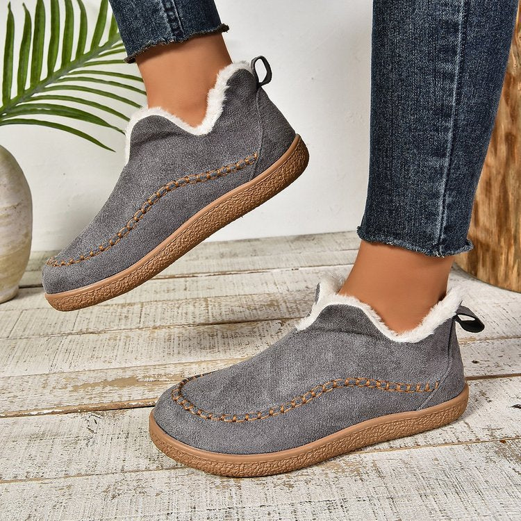 Damen bequeme Hausschuhe mit weichem Futter und rutschfester Sohle Heidi-Mode