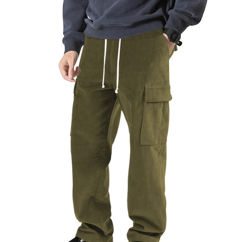 Damen Cargo-Hose mit elastischem Bund und praktischen Seitentaschen Heidi-Mode
