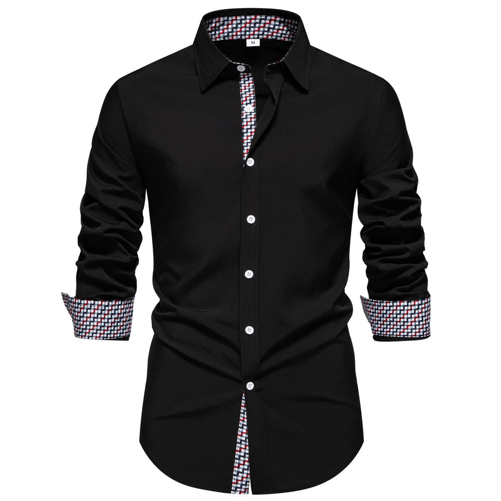 Herren Langarmhemd mit modernen Akzenten und stilvollem Schnitt Heidi-Mode