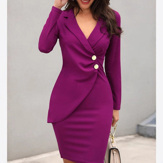 Damen tailliertes Blazer Kleid Heidi-Mode