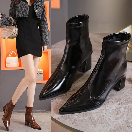 Damen Modische Stiefel im klassischen Design Heidi-Mode