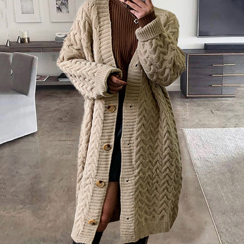 Damen Großer Strickcardigan Heidi-Mode