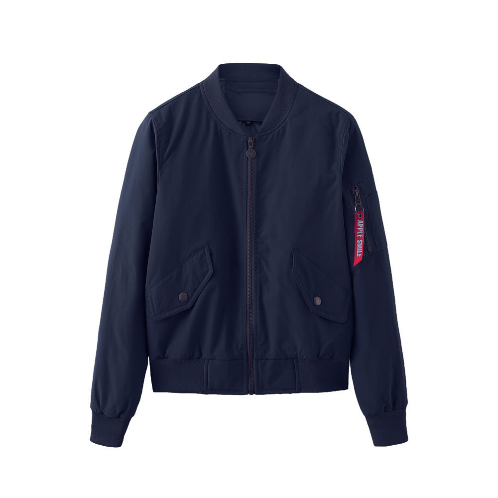 Damen sportliche Bomberjacke mit praktischen Taschen Heidi-Mode