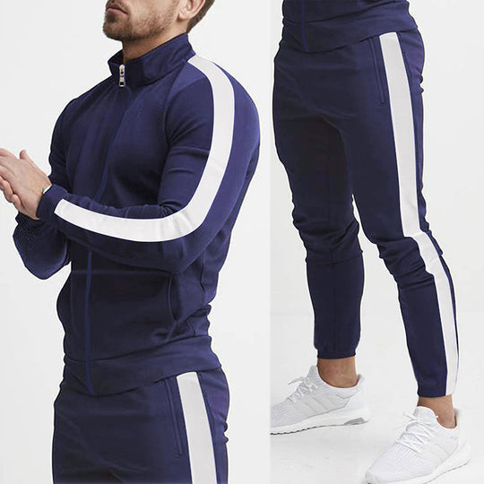 Herren Sportanzug mit praktischen Reißverschlusstaschen und atmungsaktivem Material Heidi-Mode