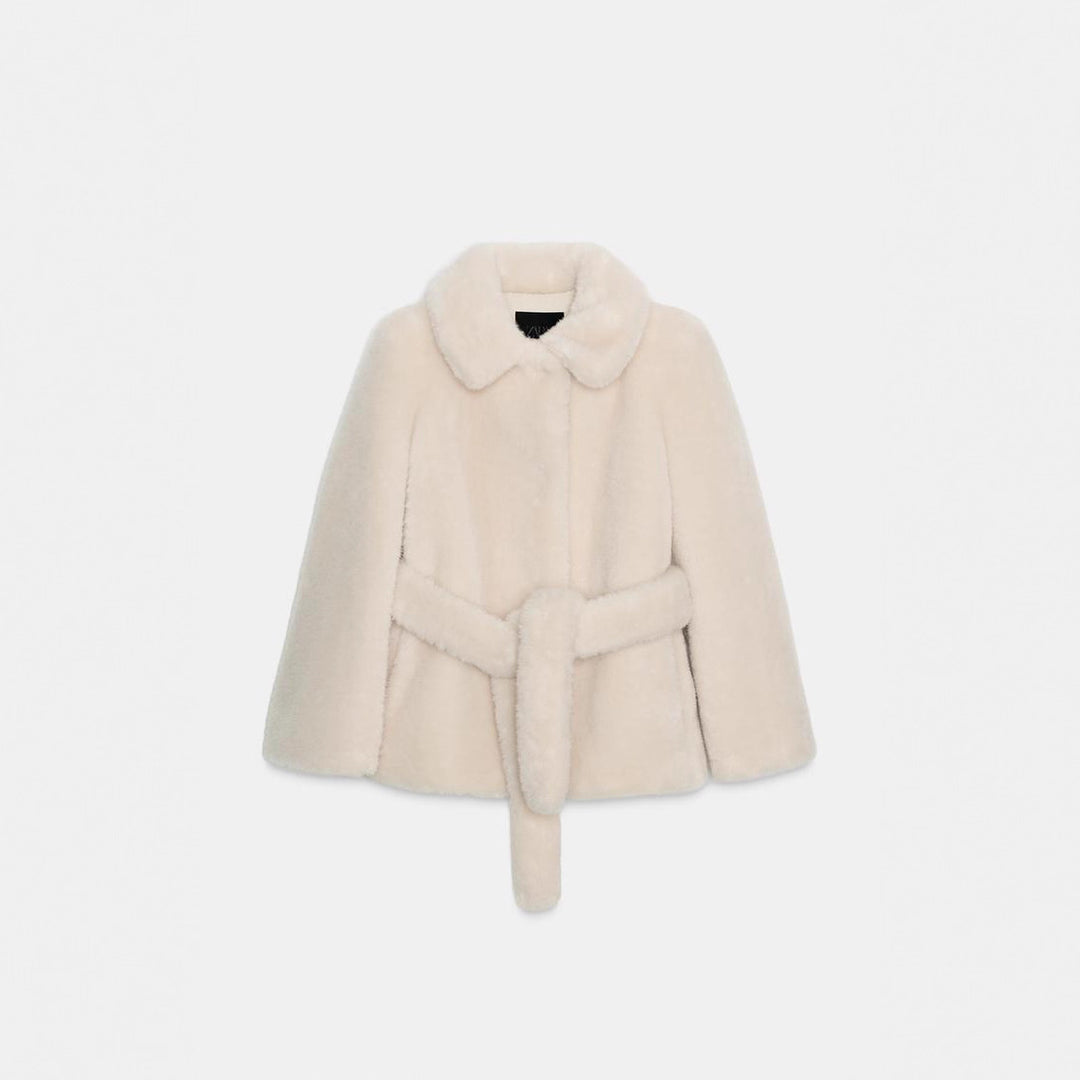 Damen Plüsch-Fellmantel Heidi-Mode