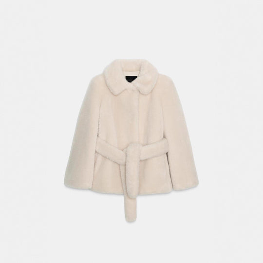 Damen Plüsch-Fellmantel Heidi-Mode