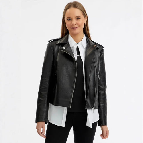Damen Bikerjacke Heidi-Mode