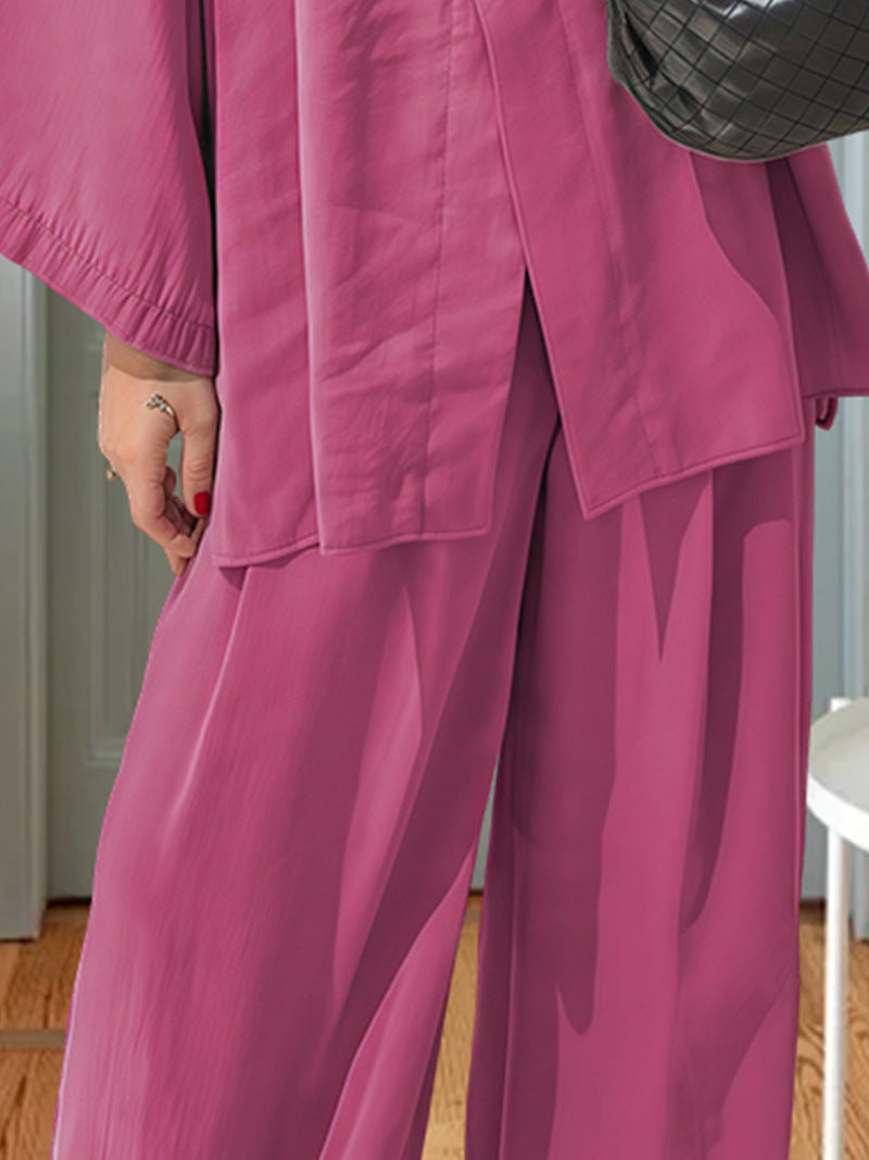 Damen Elegante Kimono-Jacke mit weiten Ärmeln und lockerer Passform Heidi-Mode
