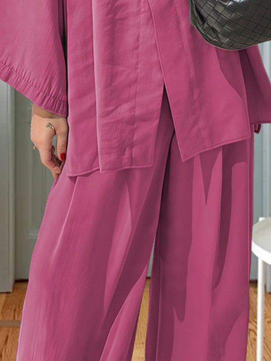 Damen Elegante Kimono-Jacke mit weiten Ärmeln und lockerer Passform Heidi-Mode