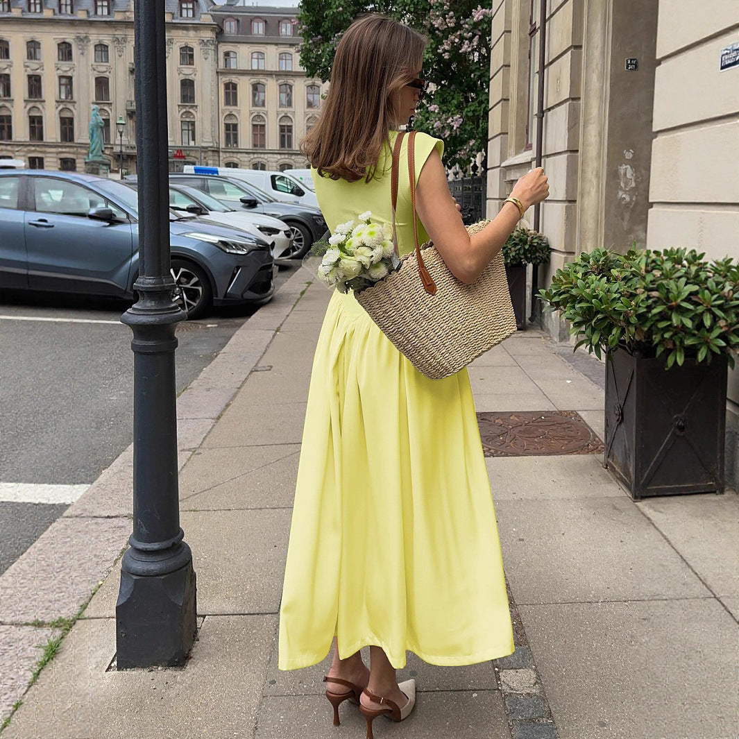 Damen Kleid mit eleganter, asymmetrischer Silhouette Heidi-Mode