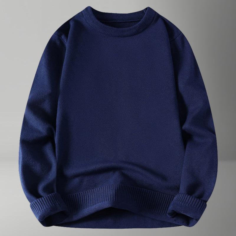 Damen bequemer und eleganter Rundhalsausschnitt Pullover Heidi-Mode