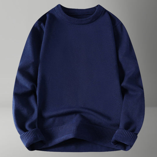 Damen bequemer und eleganter Rundhalsausschnitt Pullover Heidi-Mode