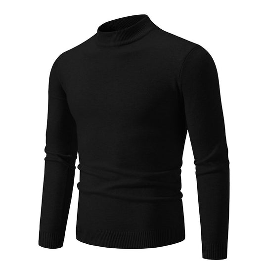 Herren Rollkragenpullover aus weichem Strickmaterial Heidi-Mode