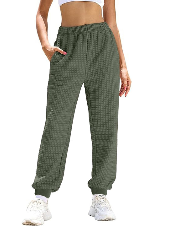 Damen Freizeit-Hose mit elastischem Bund und praktischen Taschen Heidi-Mode