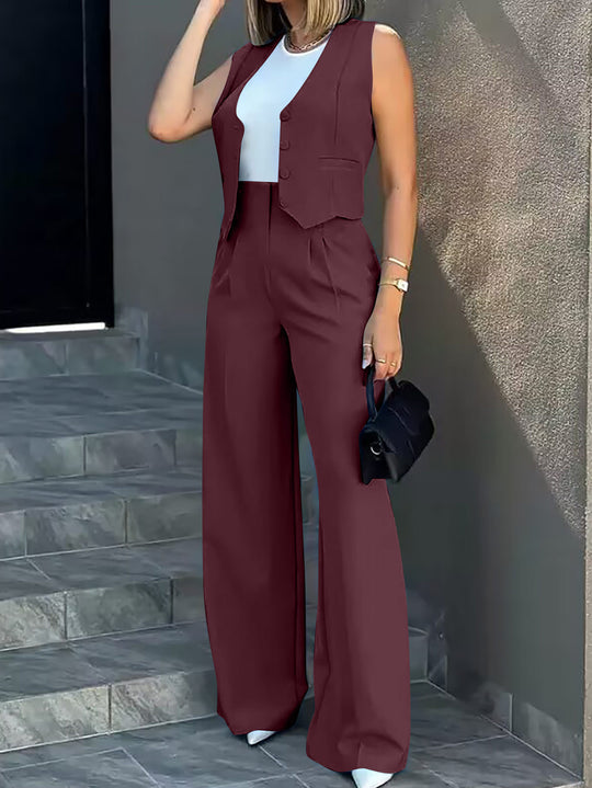 Damen Elegantes und modernes Zweiteiler Ensemble Heidi-Mode
