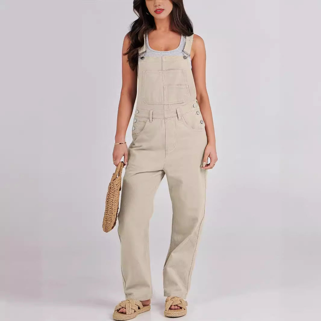 Damen Lässige und bequeme Latzhose Heidi-Mode