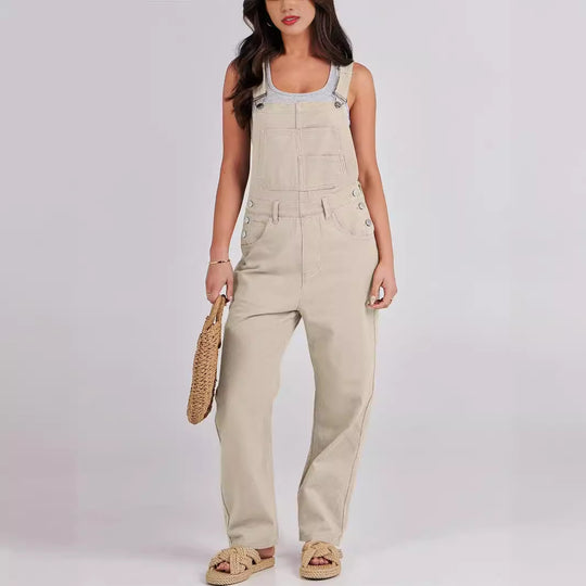 Damen Lässige und bequeme Latzhose Heidi-Mode