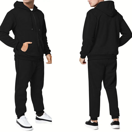 Herren Sportliches Hoodie- und Jogginganzug-Set mit praktischen Taschen und atmungsaktiven Materialien Heidi-Mode