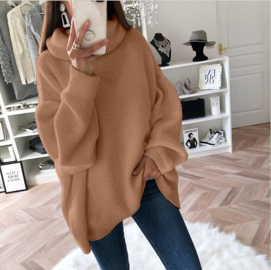 Damen Weicher Oversized Strickpullover Heidi-Mode