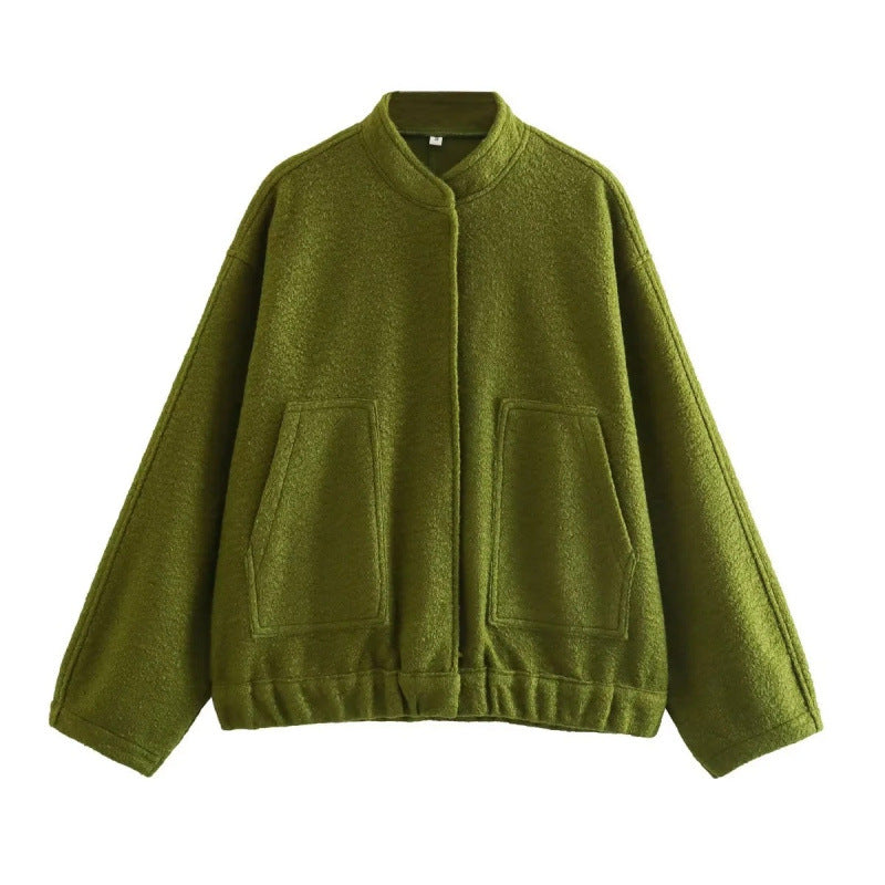 Damen coole Oversize-Jacke aus weichem Wollmix Heidi-Mode