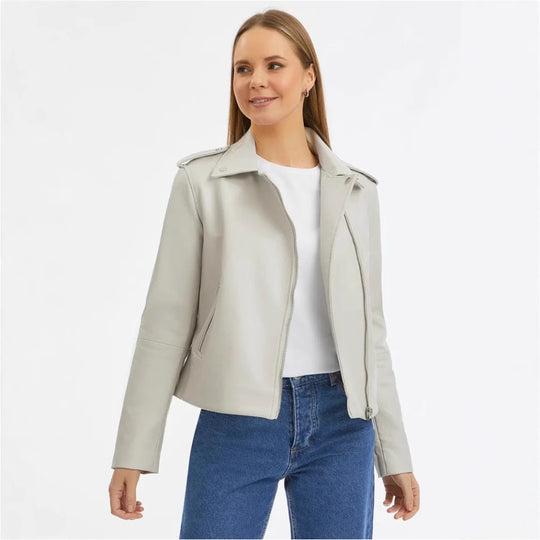 Damen Bikerjacke Heidi-Mode