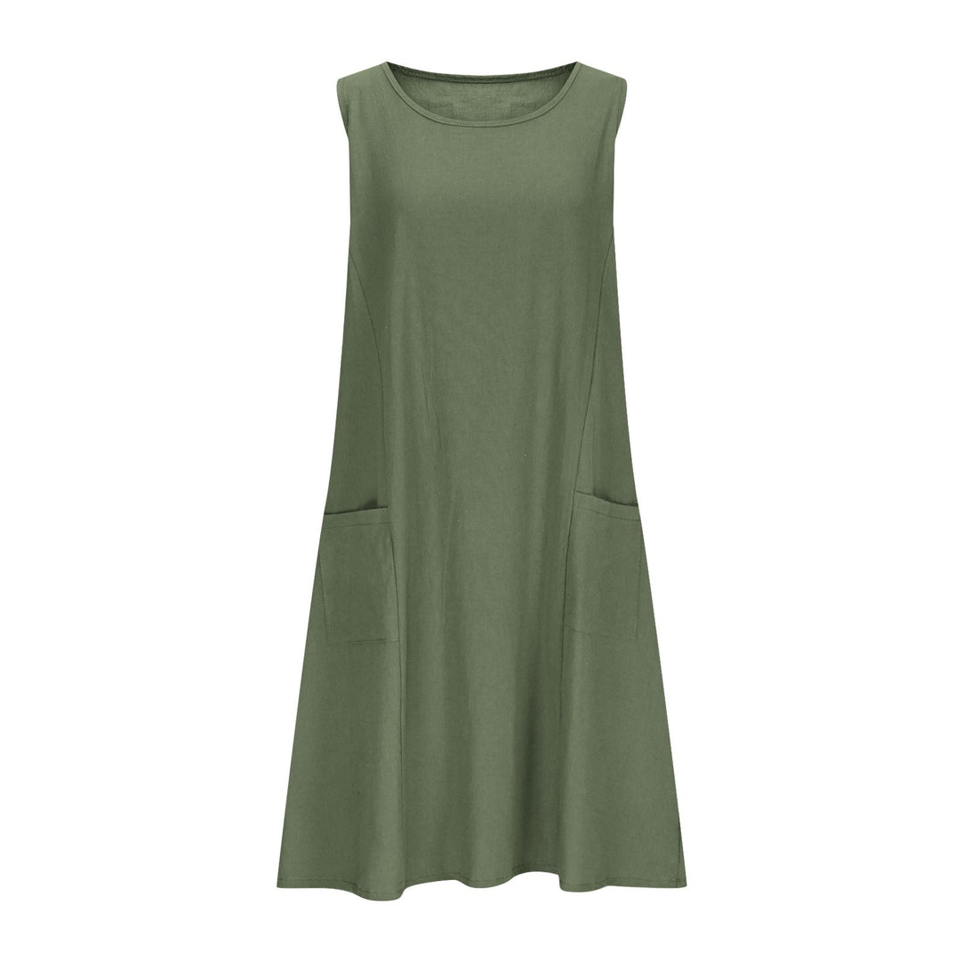 Damen Freizeit Ärmelloses Shift-Kleid Heidi-Mode