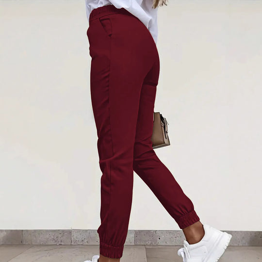 Damen bequeme Slim-Fit Chino-Hose Heidi-Mode