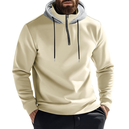 Herren Kapuzenpullover mit modernem Reißverschluss und stylischem Schnitt Heidi-Mode
