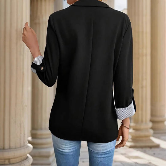 Damen Blazer mit Streifenmuster Heidi-Mode