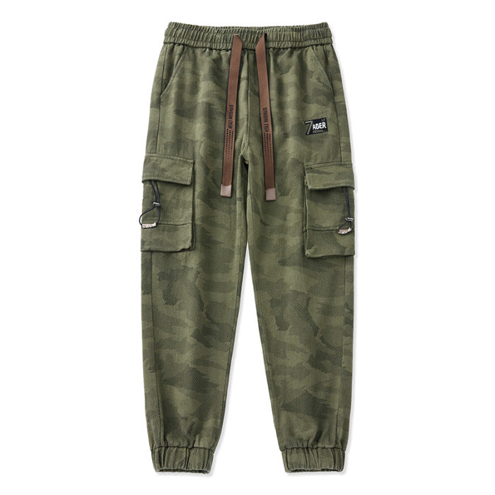 Herren Cargohose mit funktionalen Reißverschlusstaschen und elastischem Bund Heidi-Mode