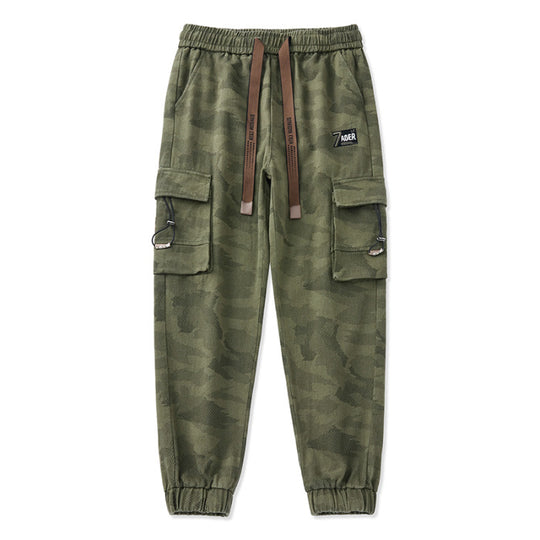 Herren Cargohose mit funktionalen Reißverschlusstaschen und elastischem Bund Heidi-Mode