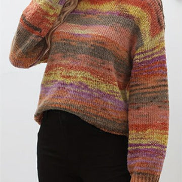 Damen kuscheliger Pullover mit modischem Farbverlauf Heidi-Mode