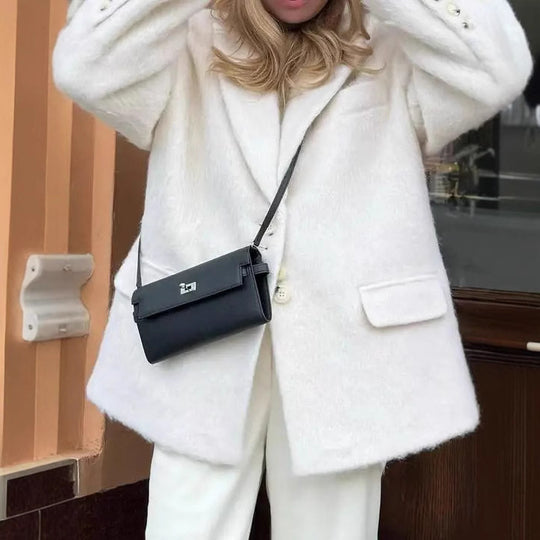 Damen Oversized Wollmantel Heidi-Mode