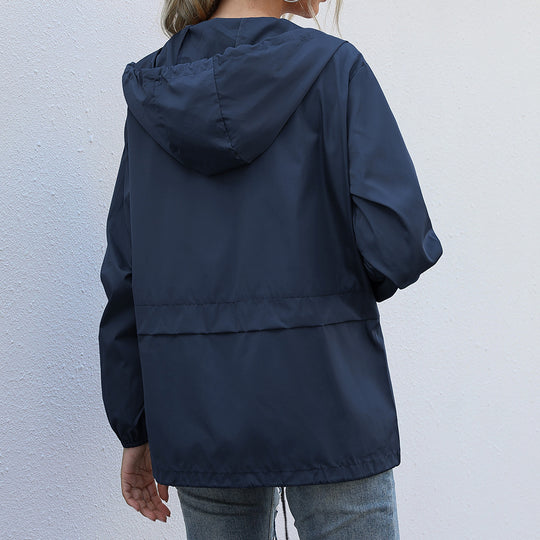 Damen Freizeitjacke mit verstellbarem Kordelzug und leichtem Material Heidi-Mode
