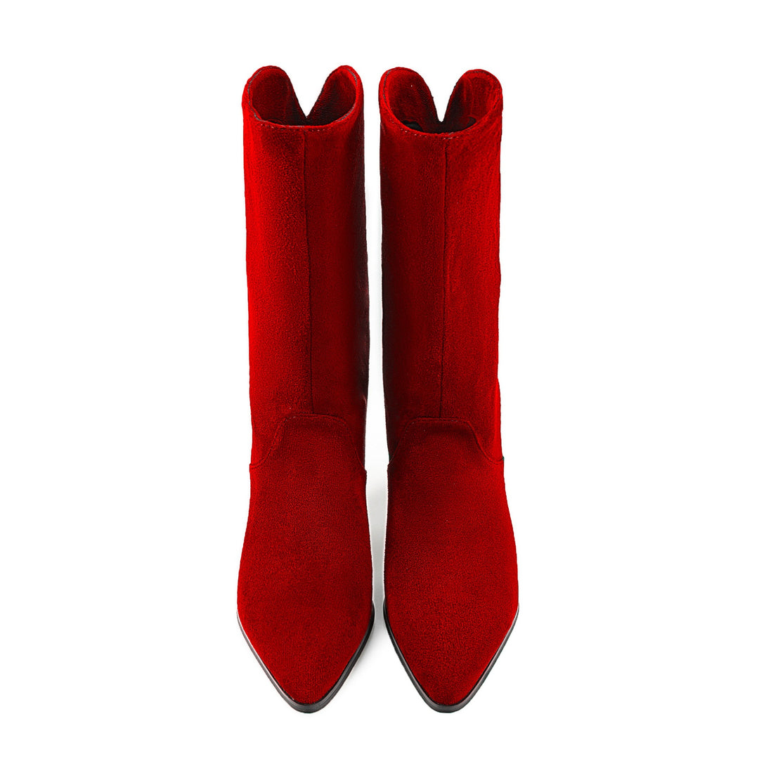 Femme High-Heeled Western-Style Ankle Boots Heidi-Mode