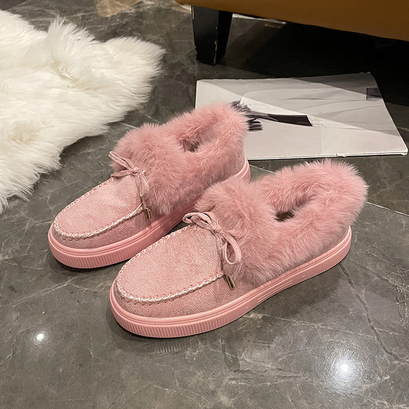 Damen Fleece gefütterte Slipper mit modischem Komfort und rutschfester Sohle Heidi-Mode