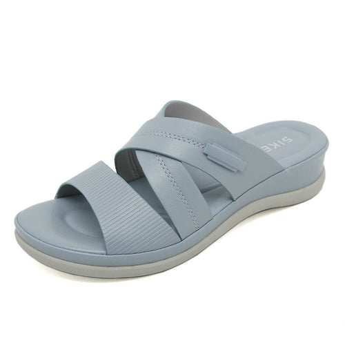 Damen Komfortable Pantolette mit ergonomischem Fußbett und flexibler Sohle Heidi-Mode