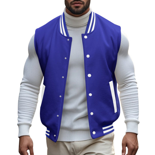 Herren trendige Collegejacke mit sportlichem Schnitt Heidi-Mode