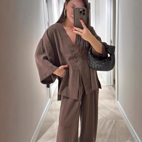 Damen lässige und zeitlose Überwurfjacke Heidi-Mode