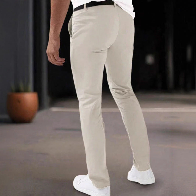 Herren Chinohose Slim Fit mit Seitentaschen