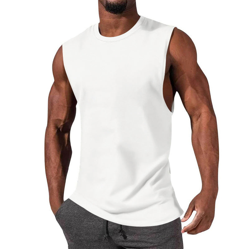 Herren ärmelloses Sport-Tanktop aus atmungsaktiver Baumwolle mit modernem Schnitt Heidi-Mode
