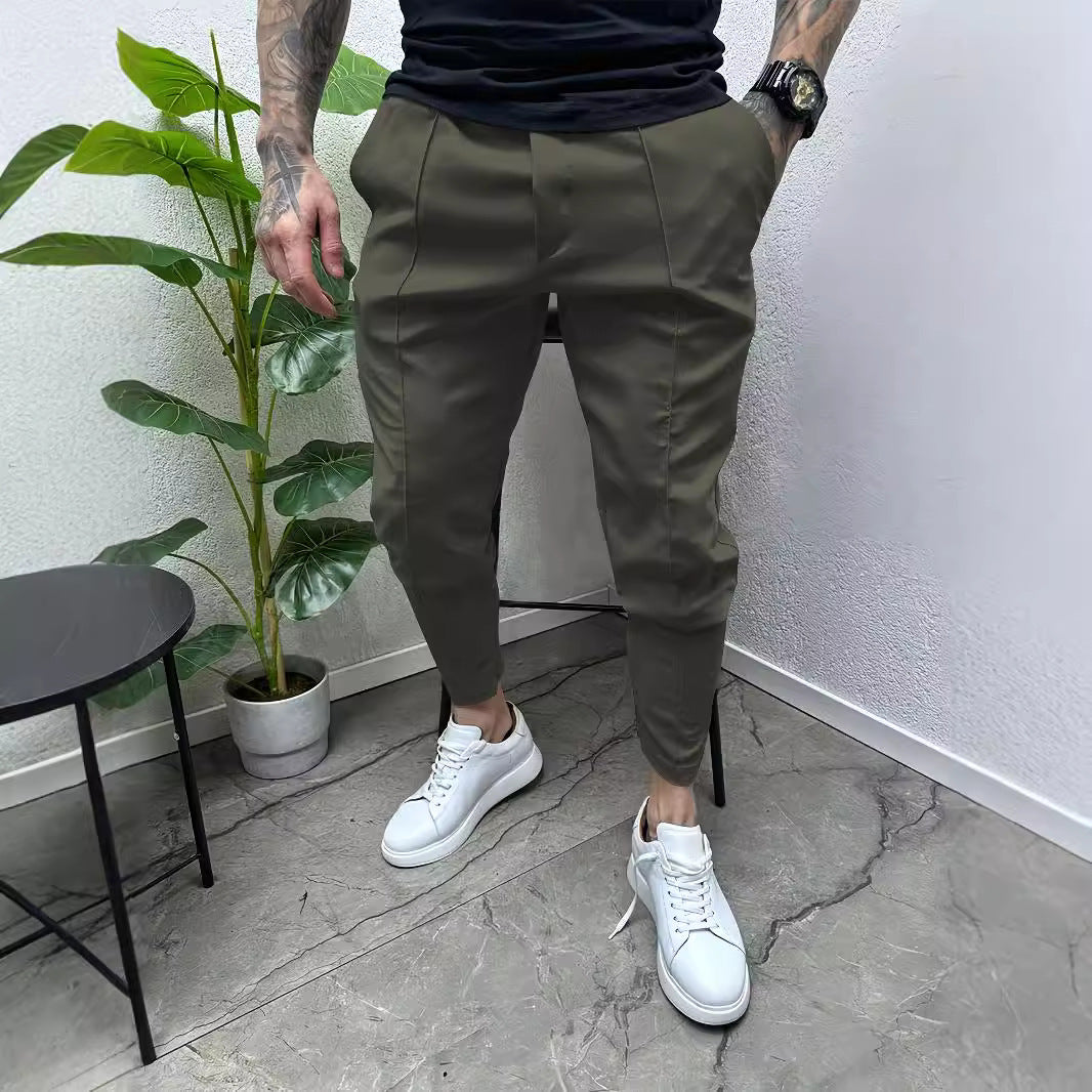 Herren Slim-Fit Jogginghose mit praktischem Taschen-Design und elastischem Bund Heidi-Mode