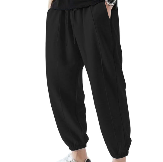 Herren Jogginghose aus atmungsaktivem Material mit verstellbarem Bund Heidi-Mode