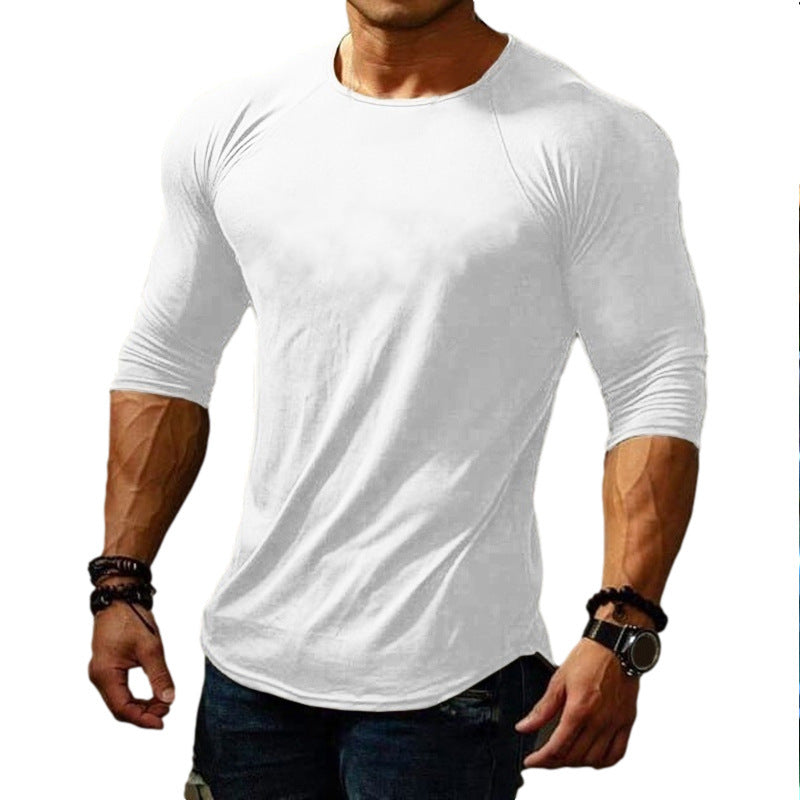 Herren körperbetontes Langarm-T-Shirt mit elastischem Tragekomfort Heidi-Mode