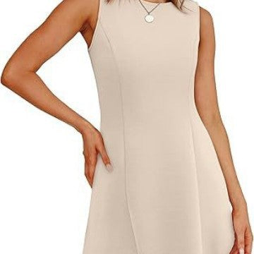 Damen ärmelloses A-Linien Kleid mit zeitlosem Schnitt Heidi-Mode