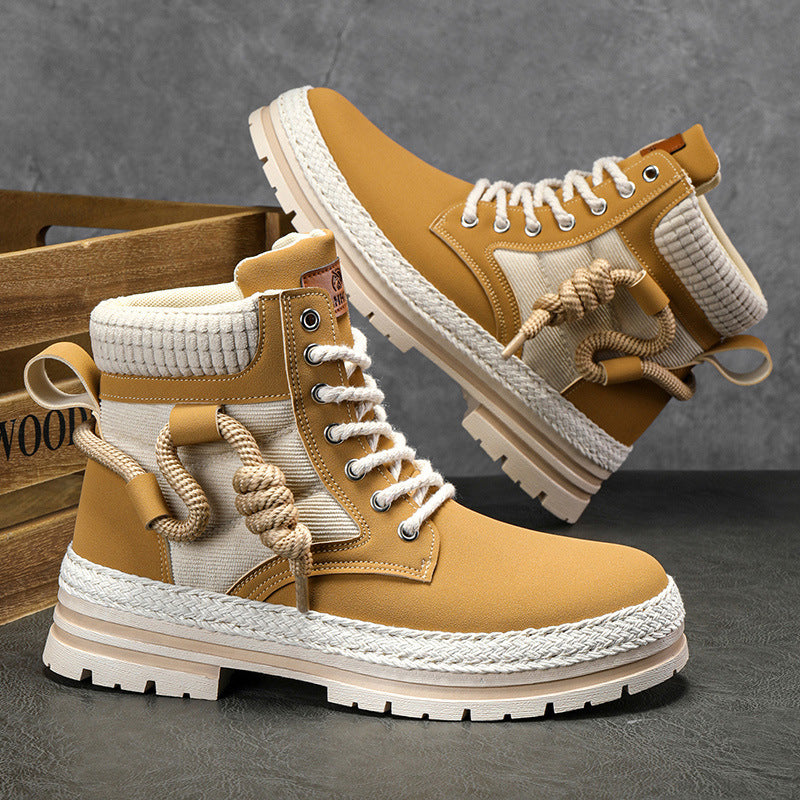 Damen modische und bequeme Winterstiefel mit hohem Kragen und rutschfester Sohle Heidi-Mode