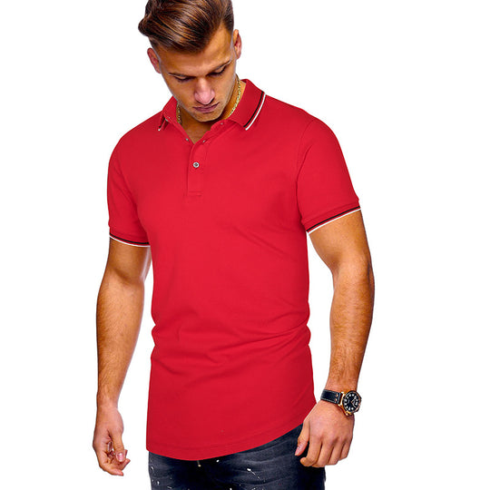 Herren Poloshirt mit modernen Akzenten Heidi-Mode