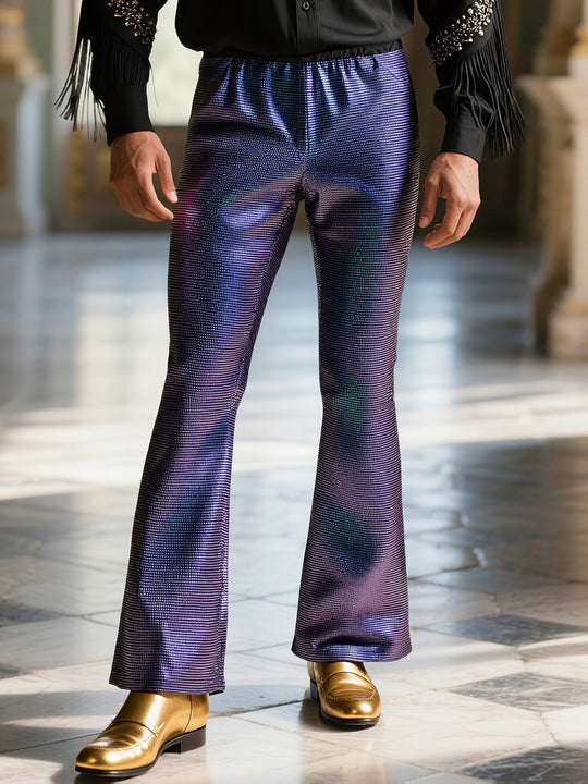 Herren glitzernde Paillettenhose im extravaganten Disco-Stil Heidi-Mode