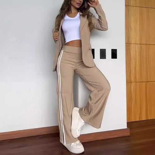 Damen Sportliches Blazer- und Hosen-Set Heidi-Mode