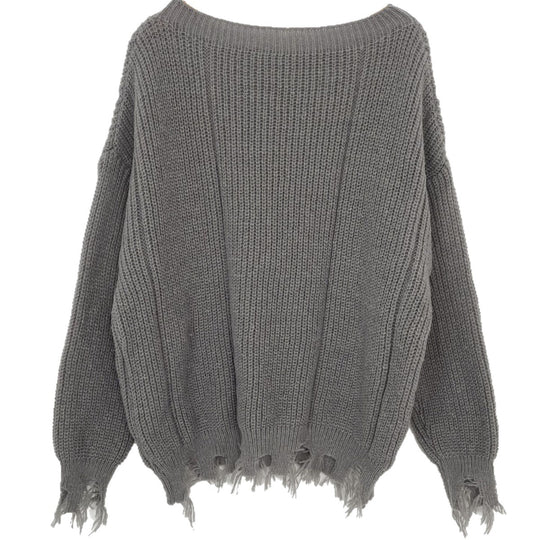 Damen Baumwollpullover mit lässigem Oversized-Schnitt Heidi-Mode